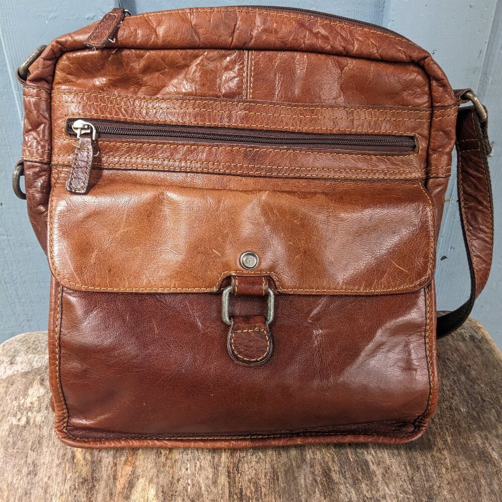 Jack George's leather crossbody/messenger bag